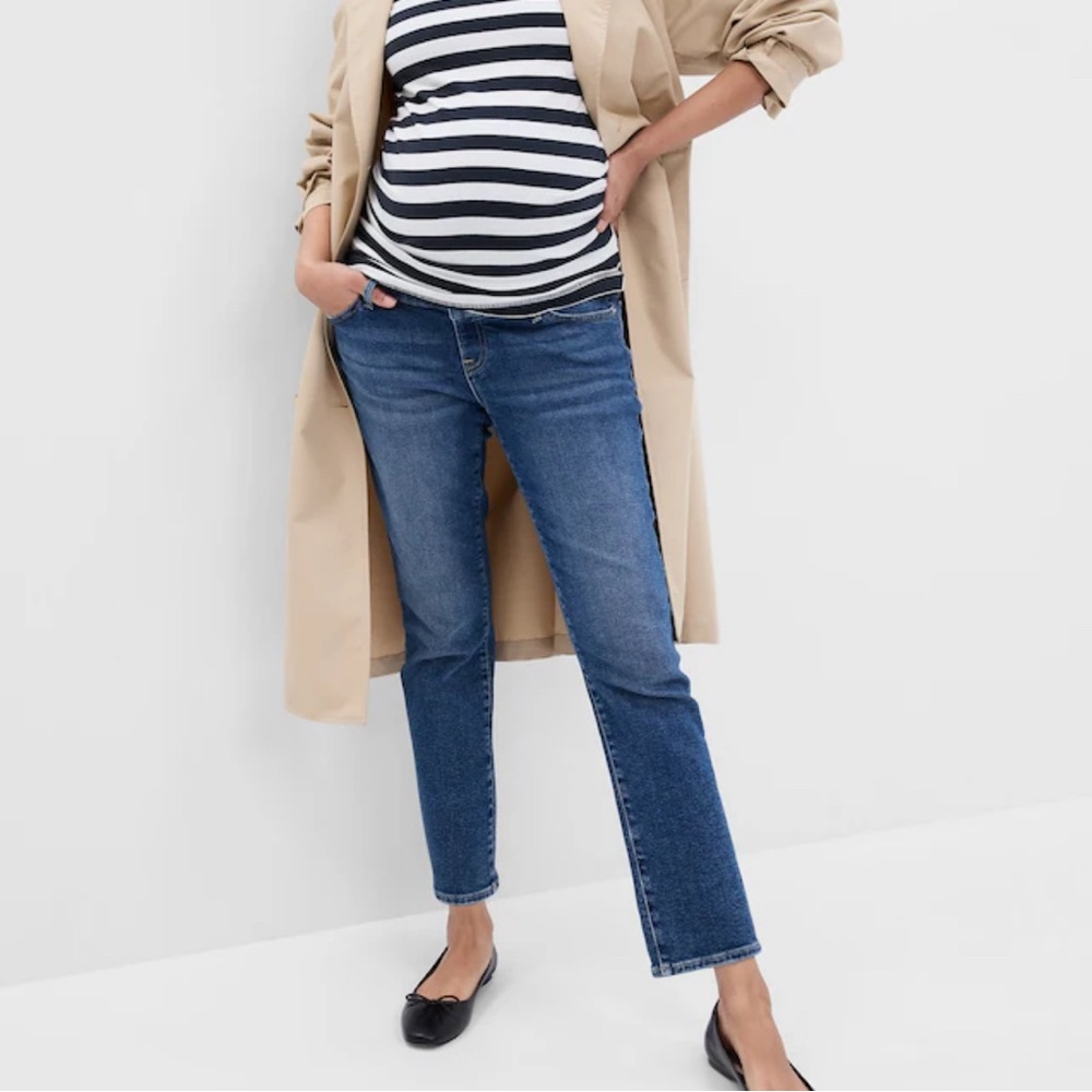 GAP Maternity True Waistband Full Panel Vintage Slim Jeans